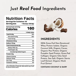 Coconut Chocolate Protein Powder - By Baano