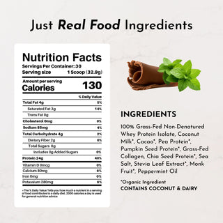 Mint Chocolate Protein Powder - By Baano