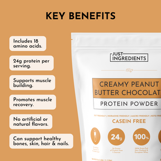 Creamy Peanut Butter Chocolate Protein Powder - By Baano