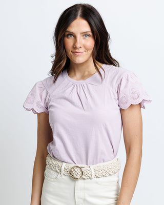 Lovely Eyelet Tee - By Baano