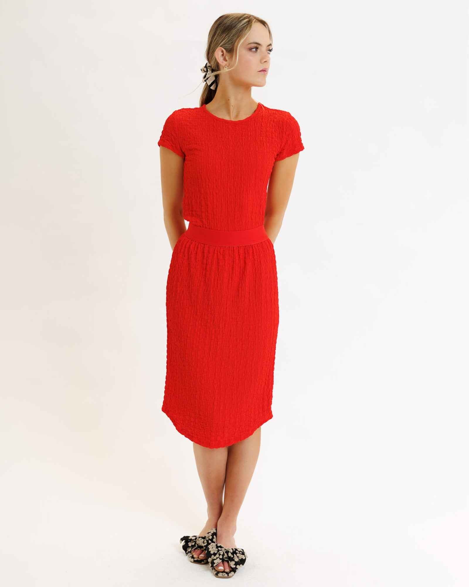 Popcorn Smocked Skirt