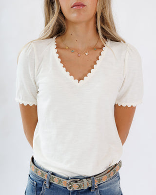 Scallop Tee - By Baano