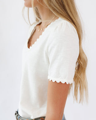 Scallop Tee - By Baano