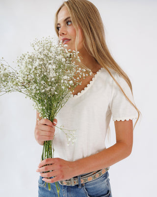 Scallop Tee - By Baano