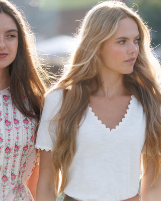 Scallop Tee - By Baano