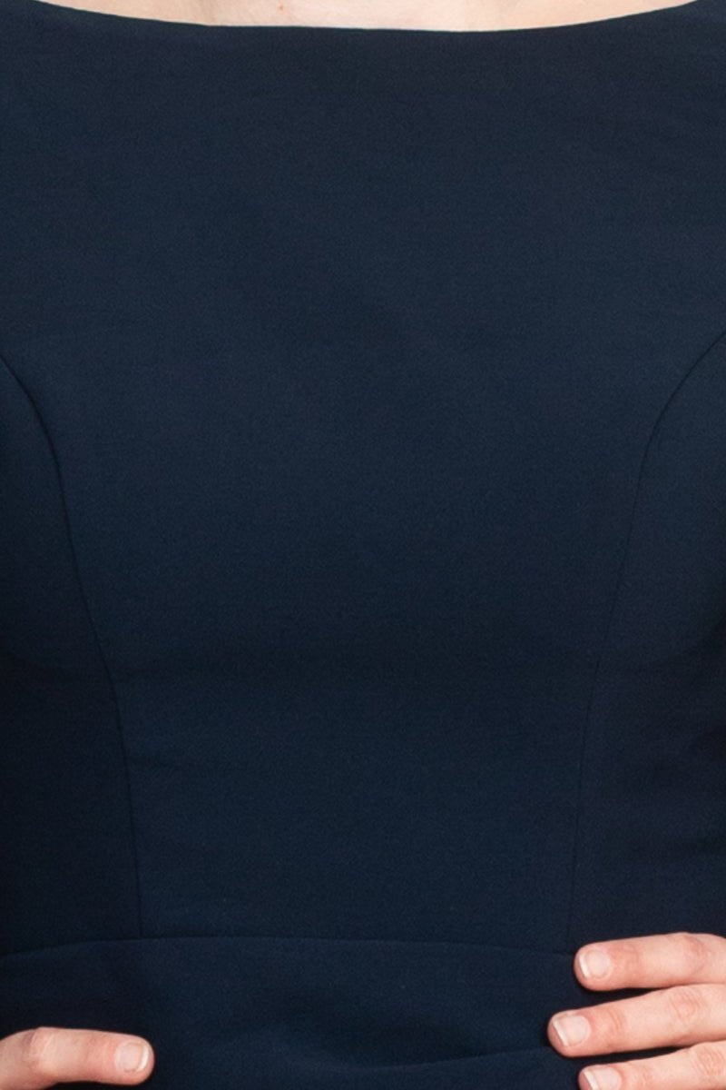 Jovani Boat Neck Cape Evening with Zipper Closure Crepe Gown - Glamourous Grace