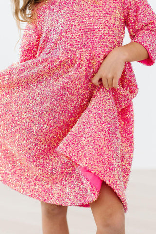 SALE Hot Pink Sequin Dress - By Baano