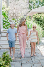 Girls Coastal Stripe Tank Top Set - By Baano