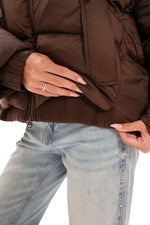 Dark Chocolate Insulated Bio-Down Jacket