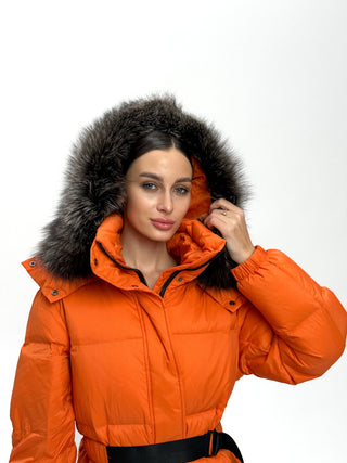 Genuine Silver Fox Down Fill Jacket - By Baano