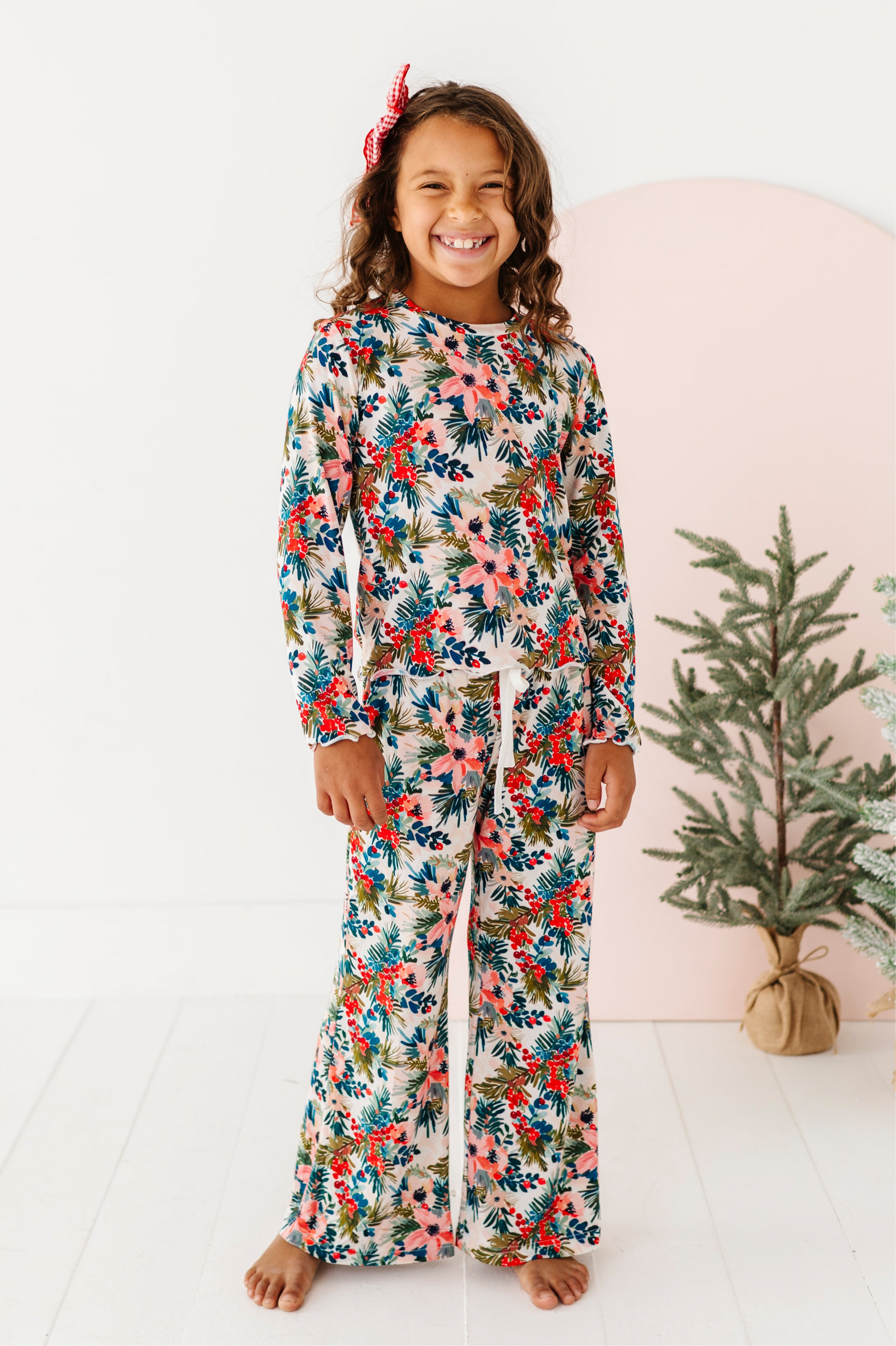 Holly Floral | GIRLS WIDE-LEG SET - By Baano