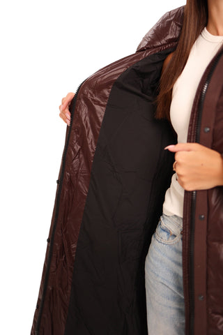 Espresso Shine Insulated Bio-Down Puffer
