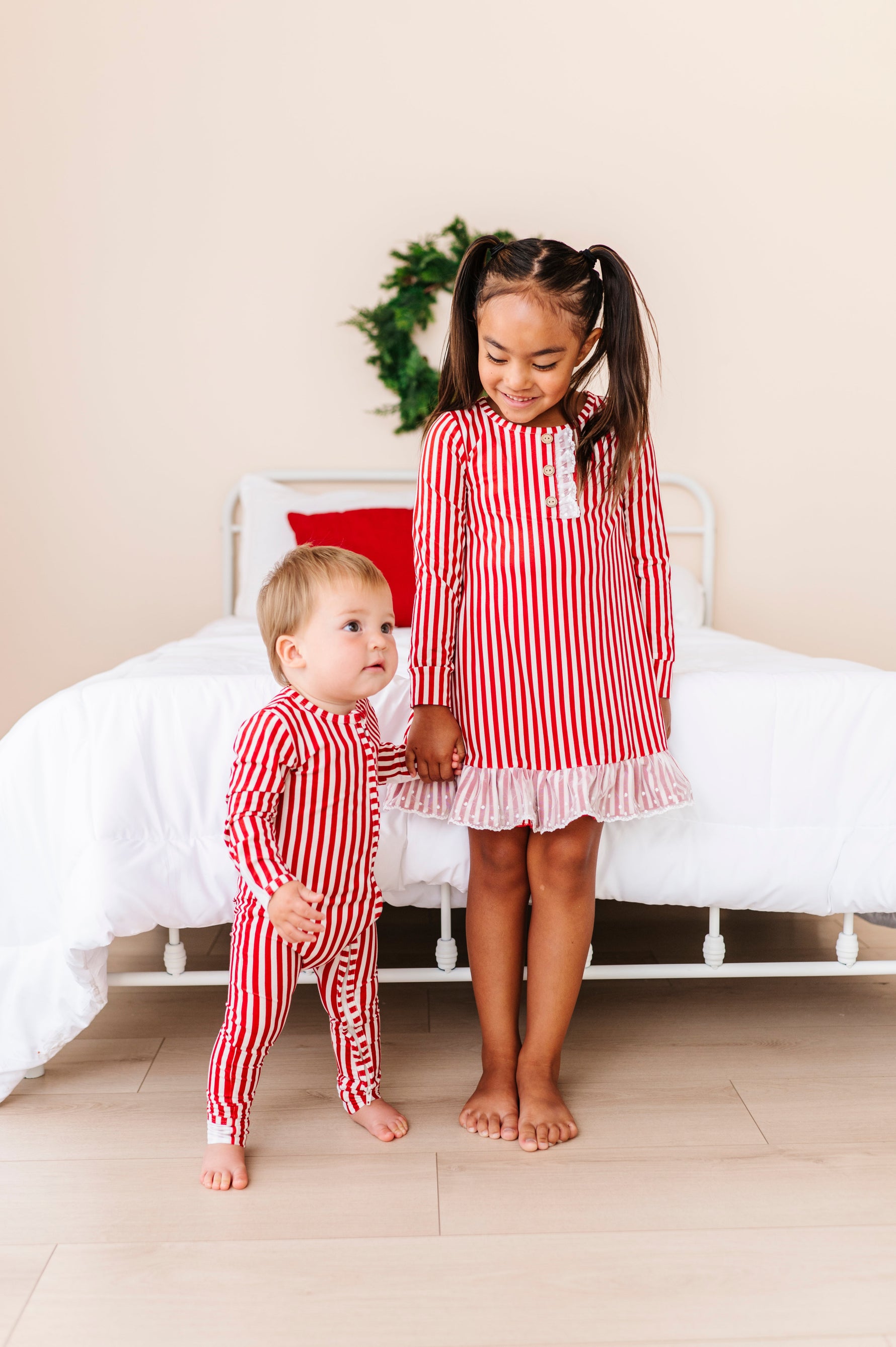 Red Stripes | ZIP ROMPER - By Baano