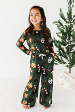 Christmas Doggies | GIRLS WIDE-LEG SET - By Baano
