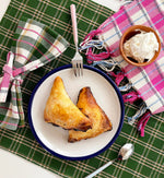 San Andres Gingham Forest & White Napkins