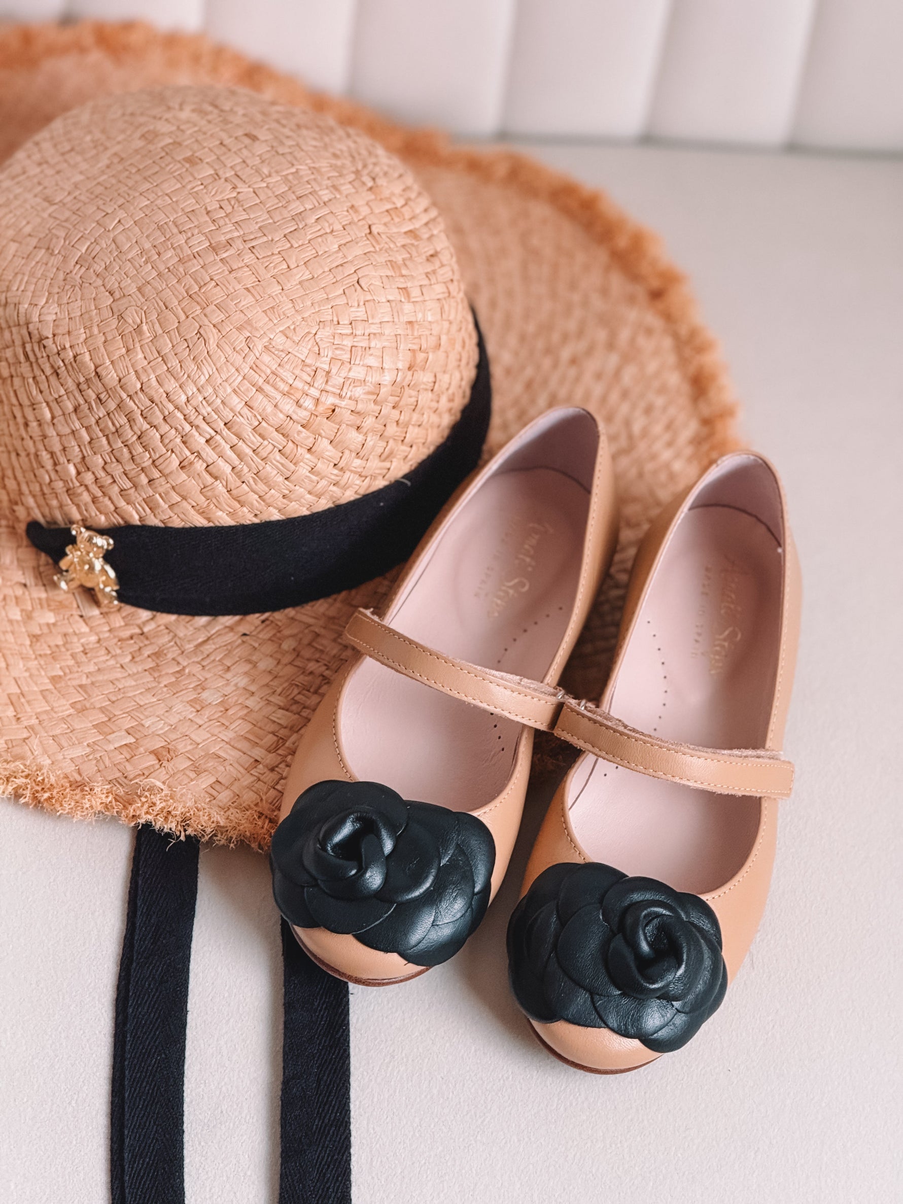 Camille- Tan/Black Leather Mary Jane Shoes