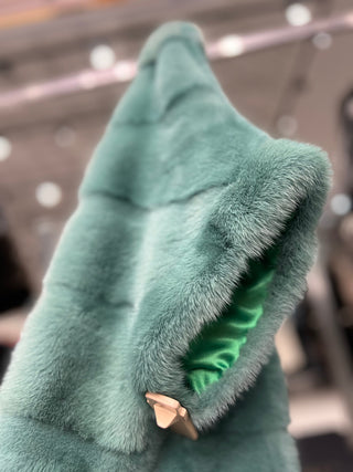 Genuine Scandinavian Mink Fur Poncho - By Baano