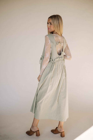 Arey Overall Dress in Olive