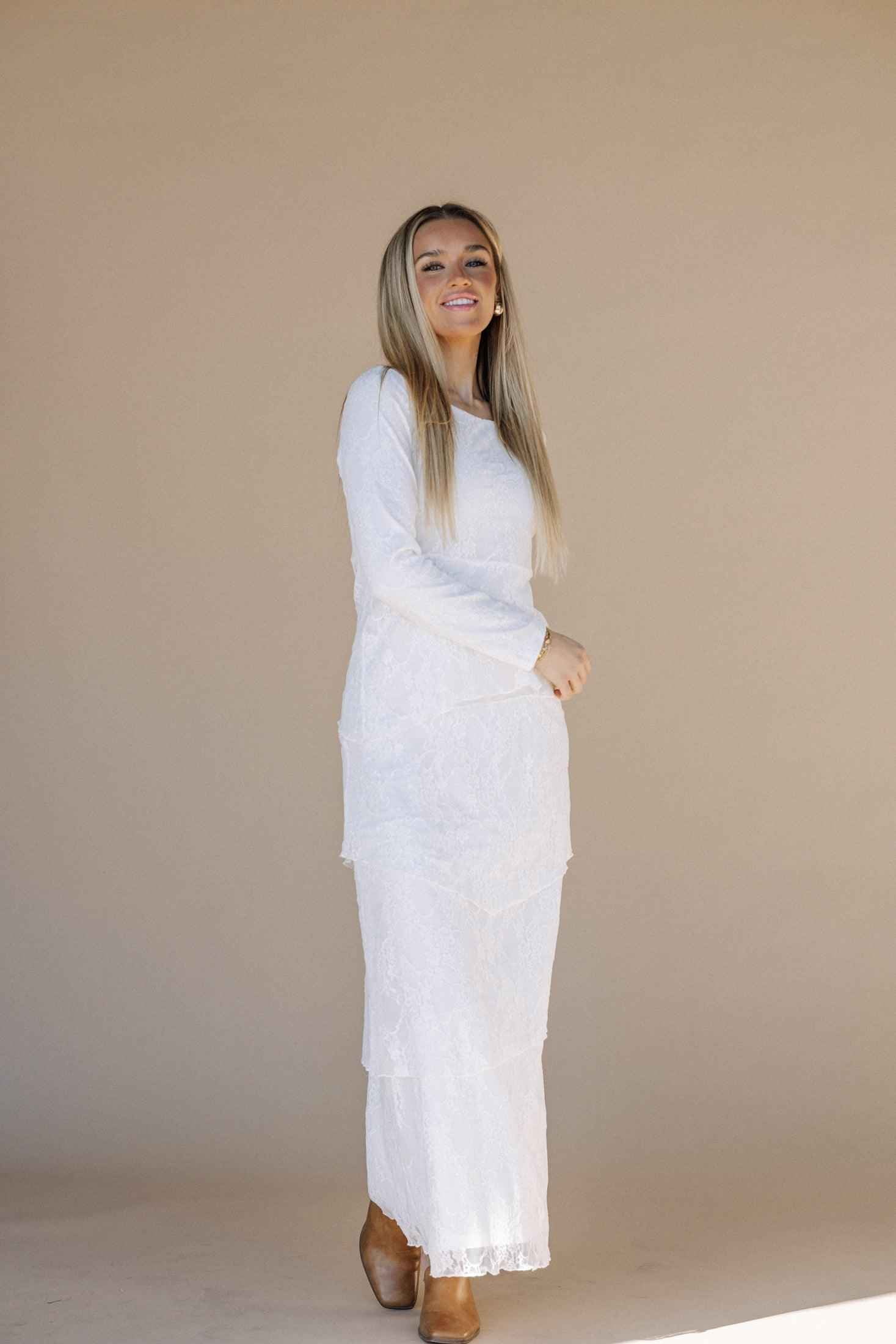 Brielle LDS Temple Dress
