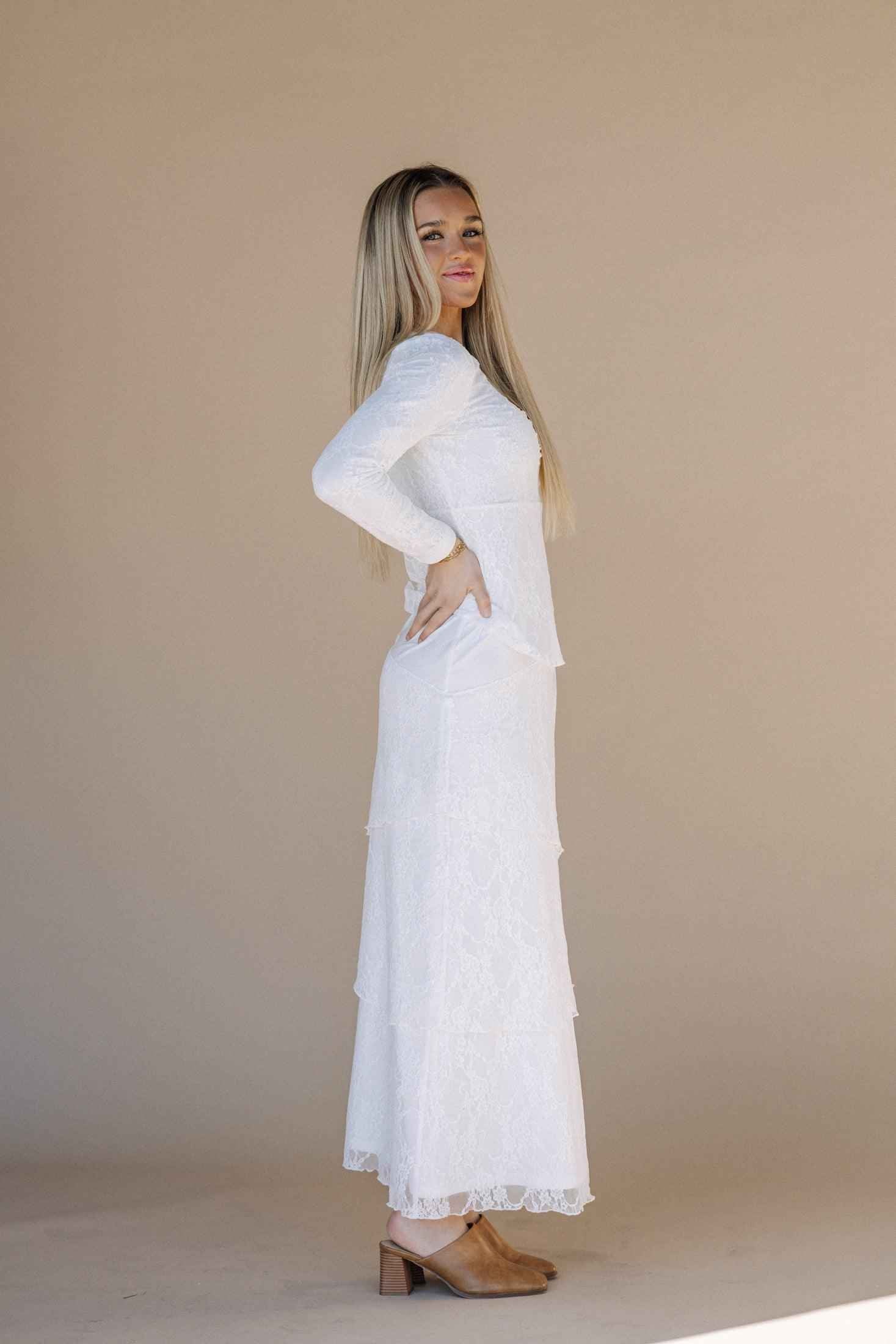Brielle LDS Temple Dress