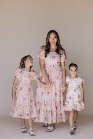 Greta Dress in Pink - Kids
