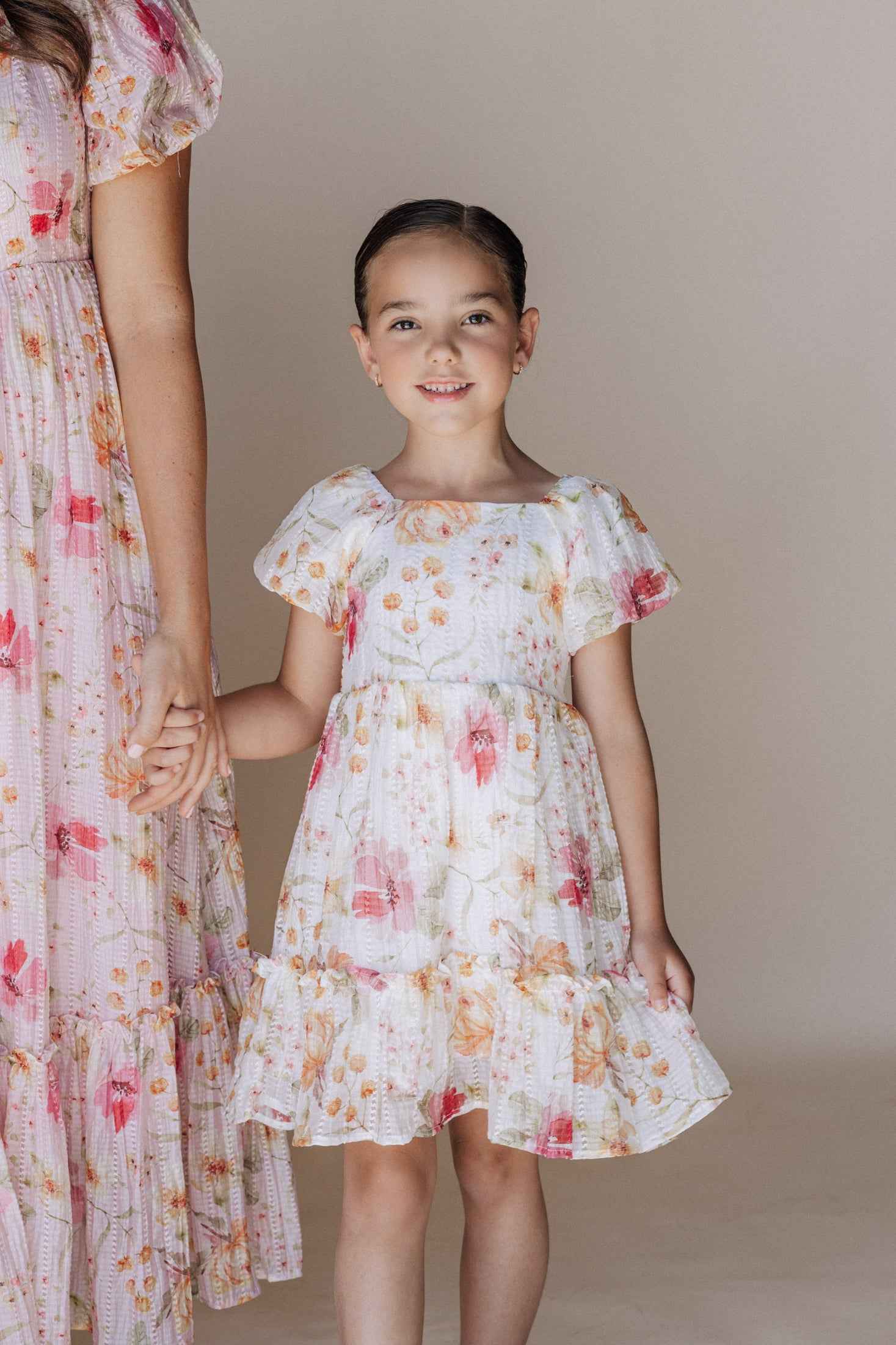 Greta Dress in White - Kids