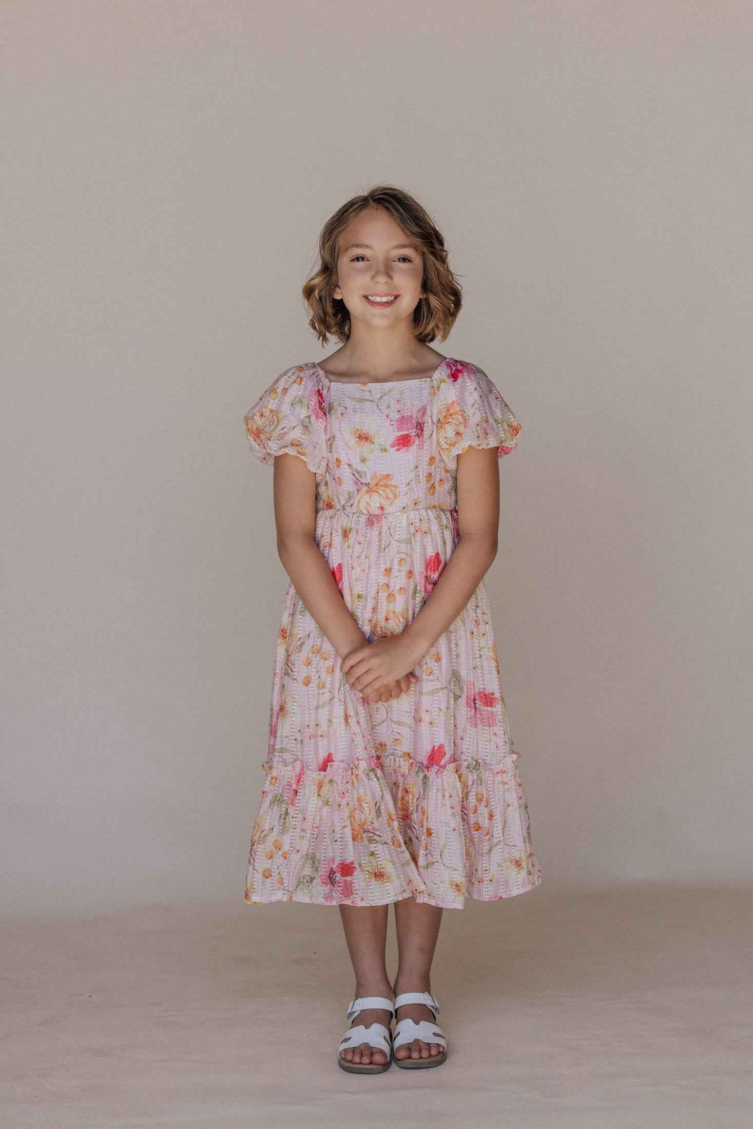 Greta Dress in Pink - Kids