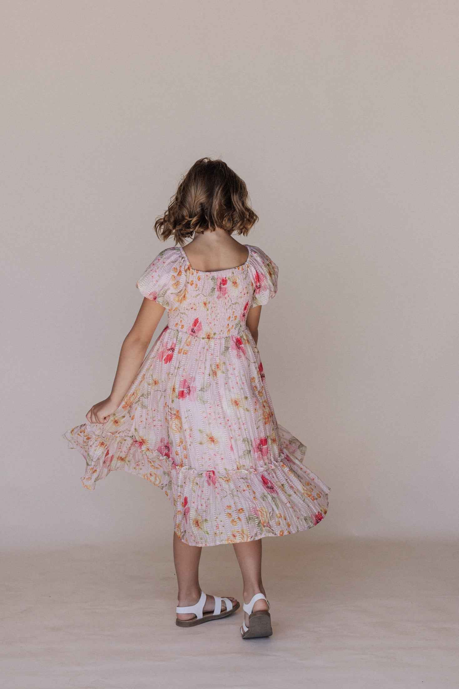 Greta Dress in Pink - Kids