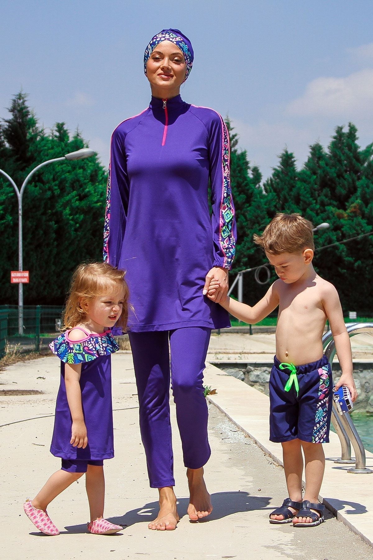 Woven Navy Boys Shorts B2202 Marina Modest