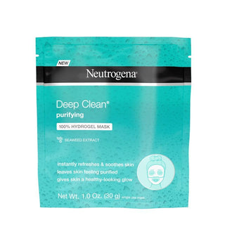 Neutrogena Deep Clean Purifying Hydrating 100% Hydrogel Face Mask, Oil-Free With Seaweed Extract, 1.0 Oz