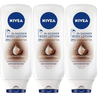Nivea Cocoa Butter In Shower Lotion, Body Lotion For Dry Skin