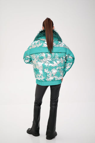 Glacier Fox Collar Down Fill Puffer - By Baano