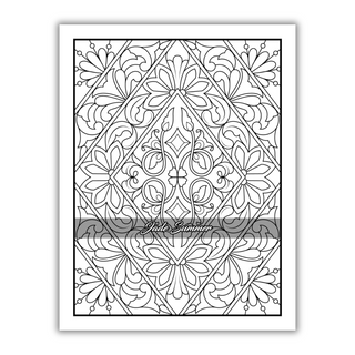 100 Amazing Patterns: An Adult Coloring Book with Fun, Easy, and Relaxing Coloring Pages (Spiral Bound) - By Baano