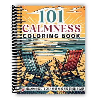 101 CALMNESS: Adult Coloring Book (Spiral Bound) - By Baano