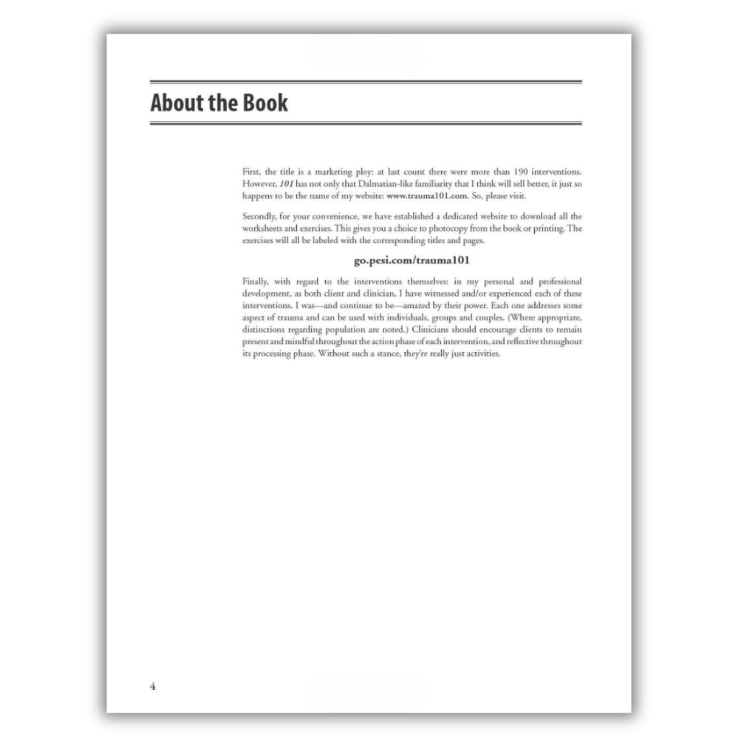 101 Trauma-Informed Interventions: Activities, Exercises and Assignments to Move the Client and Therapy(Spiral Bound) - By Baano