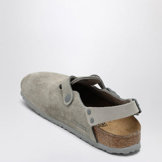Stone Grey Suede Tokyo Slipper - By Baano