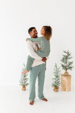 Green Stripes | MEN’S PJ Pants - By Baano