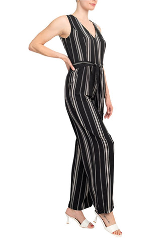 Emma & MIchele Striped Sleeveless Jumpsuit - Glamourous Grace