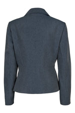Evan Picone Notched Collar Button Long Sleeve Twill Blazer - Glamourous Grace