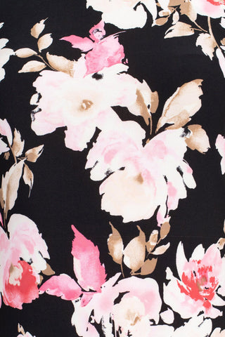 Nine West Crew Neck Sleeveless Floral Print A-Line ITY Dress - By Baano