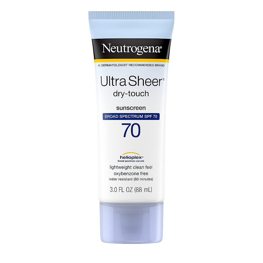 Neutrogena Ultra Sheer Dry-Touch Sunscreen Lotion, Broad Spectrum SPF 70, 3 Fl Oz