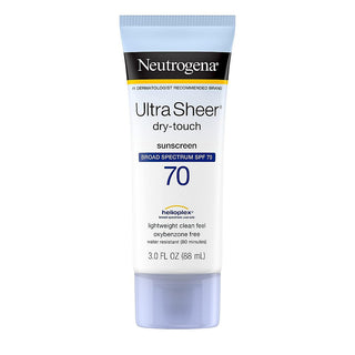 Neutrogena Ultra Sheer Dry-Touch Sunscreen Lotion, Broad Spectrum SPF 70, 3 Fl Oz