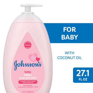 Johnson's Baby Moisturizing Pink Lotion With Coconut Oil - 27.1 Fl Oz
