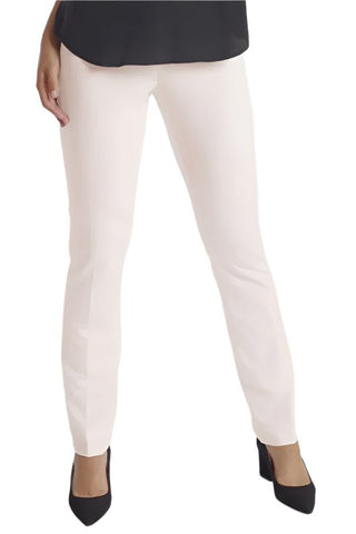 Peace of Cloth Mid Waist No Waistband Hook & Eye Zipper Closure Solid Straight Twill Pant - Glamourous Grace