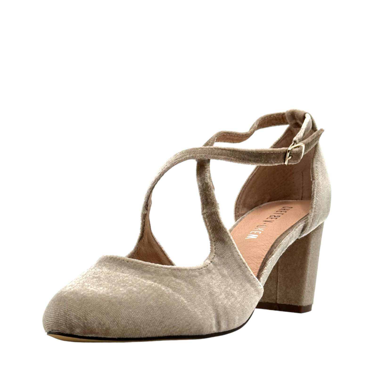 Oren Velvet Mary Jane Heels Chelsea Crew