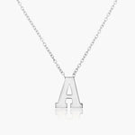 Block Initial Necklace