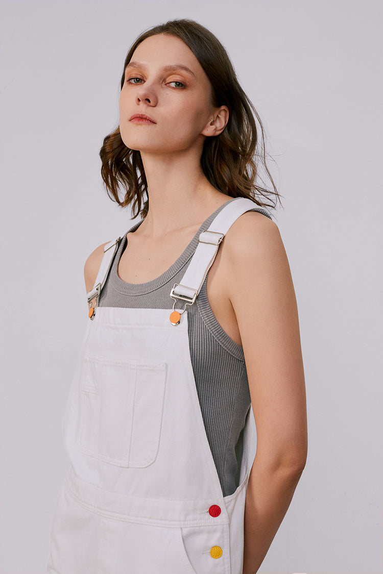 Rainbow Overall Shorts HJ109 Hey Joanie