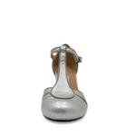 Mulberry Metallic T-Strap Heels