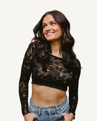 Full Lace Long-Sleeved Halftee - By Baano