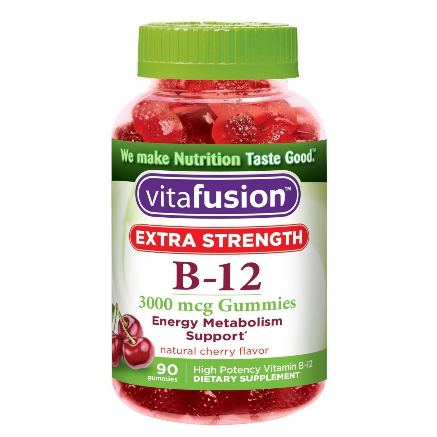 Vitafusion Extra Strength Vitamin B-12 3000 Mcg Natural Cherry Flavor